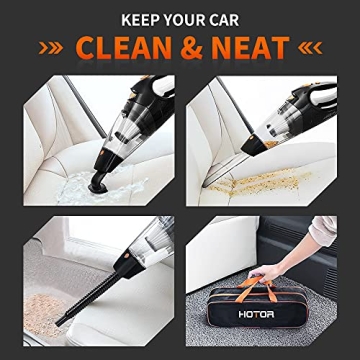 Powerful HOTOR Car Vacuum Cleaner for Easy Cleaning