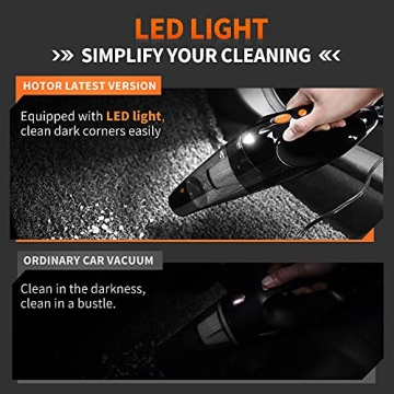 Powerful HOTOR Car Vacuum Cleaner for Easy Cleaning