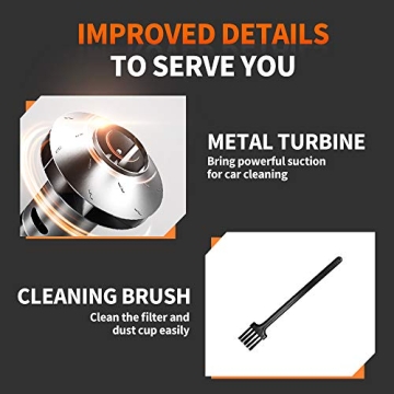 Powerful HOTOR Car Vacuum Cleaner for Easy Cleaning