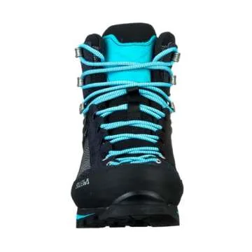 Salewa Women's Crow GTX Waterproof Gore-Tex Trail Boots for Trekking, Climbing, & Mountaineering - Premium Navy/Ethernal Blue - 9.5
