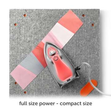 Oliso M3Pro Project Steam Iron with Solemate - for Sewing, Quilting, Crafting, and Travel | 1000 Wat...