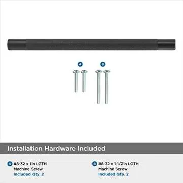 Amerock | Kitchen Cabinet Pull | Black Bronze | 8 in (203 mm) Center-to-Center | Bronx | 1 Pack | Furniture Hardware | Cabinet Handle | Bathroom Drawer Pull
