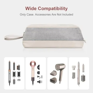 Buwico Travel Case for Dyson & Shark Flexstyle Hair Dryers