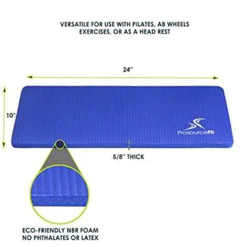 ProsourceFit Extra Thick Yoga Knee Pad - Joint Pain Relief & Travel Friendly