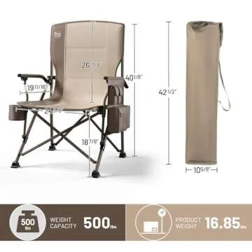 Oversized Heavy Duty Camping Chair by TIMBER RIDGE