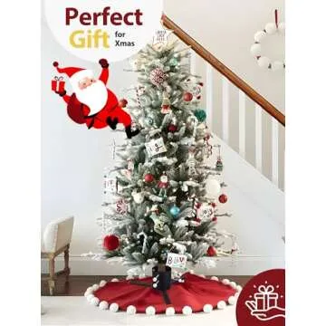 YOHSUGO Christmas Tree Stand, Real Christmas Tree Base for 9-12 FT Live Trees, Heavy Duty Xmas Tree Stand, Metal Holder for 0-7” Dia. Fresh Cut Tree Trunk, Folding after Holiday Decor