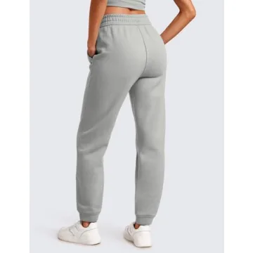 Stylish CRZ YOGA Fleece Sweatpants with Pockets for Women
