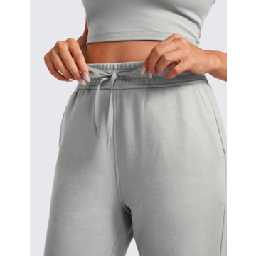 Stylish CRZ YOGA Fleece Sweatpants with Pockets for Women