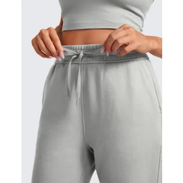 Stylish CRZ YOGA Fleece Sweatpants with Pockets for Women