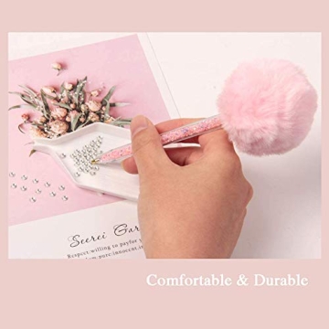 4pcs Diamond Drill Pom Pom Nail Art Pens for Creative Perfection