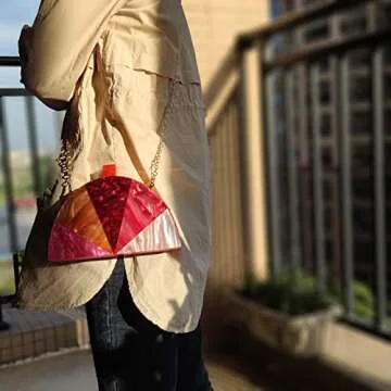 WuYangSto Acrylic Clutch Purse for Chic Evening Style