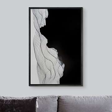 IDEA4WALL Modern Geometric Canvas Print for Home Decor