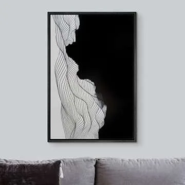 IDEA4WALL Modern Geometric Canvas Print for Home Decor