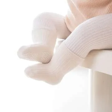 VWU Baby Toddler Socks with Grips Anti-Slip Cotton Socks
