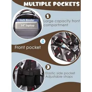 BLUEFAIRY Kids Backpack for Boys School Bookbags for Elementary Primary Middle School Bags Book Bags for Teens Adolescentes Childs Back to School Gifts Mochilas para Niños Aged 8-10 Geometric Grey