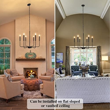 Stylish 6 Light Farmhouse Chandelier for Any Room