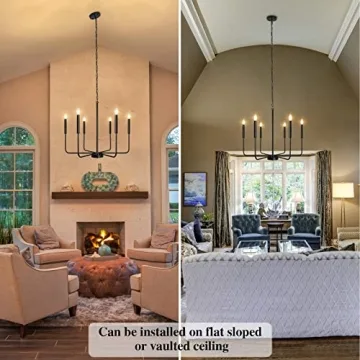 Stylish 6 Light Farmhouse Chandelier for Any Room