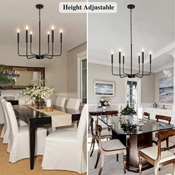 Stylish 6 Light Farmhouse Chandelier for Any Room