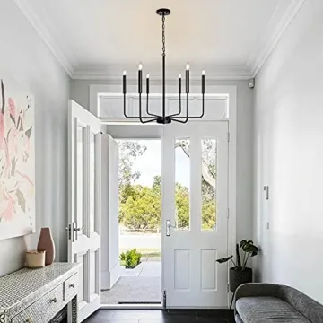 Stylish 6 Light Farmhouse Chandelier for Any Room