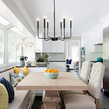 Stylish 6 Light Farmhouse Chandelier for Any Room