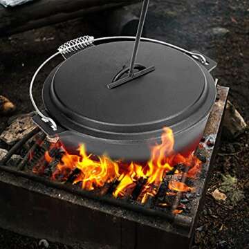 Stanbroil 15" Cast Iron Dutch Oven Lid Lifter