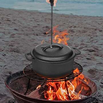 Stanbroil 15" Cast Iron Dutch Oven Lid Lifter