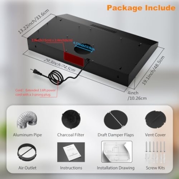 Alemania 30 Inch Under Cabinet Range Hood - Stylish & Functional Ventilation