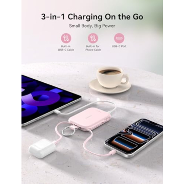 RORRY 5000mAh Portable Charger Power Bank with Keychain