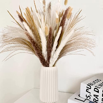 Simetufy Pampas Grass 120PCS for Boho Home Decor