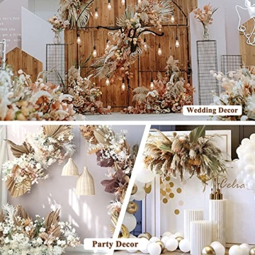 Simetufy Pampas Grass 120PCS for Boho Home Decor