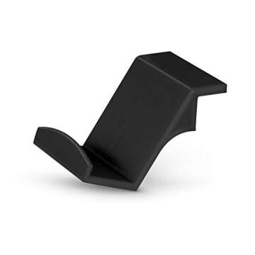 BRAINWAVZ Game Controller Desktop Stand Holder (2 Pack) for XBOX ONE 360 SWITCH PS4 STEAM PC NINTENDO, Universal Gamepad Accessories - No screws, Stick on, Black