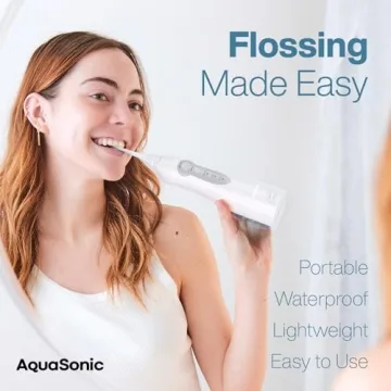 AquaSonic Aqua Flosser - Portable and Waterproof Dental Care