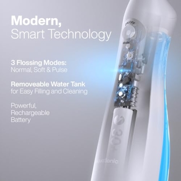 AquaSonic Aqua Flosser - Portable and Waterproof Dental Care