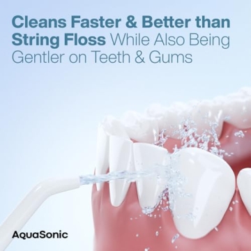 AquaSonic Aqua Flosser - Portable and Waterproof Dental Care