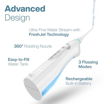 AquaSonic Aqua Flosser - Portable and Waterproof Dental Care