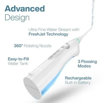 AquaSonic Aqua Flosser - Portable and Waterproof Dental Care