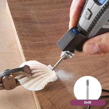 Dremel 4300-5/40 High Performance Rotary Tool Kit with LED Light- 5 Attachments & 40 Accessories - Ideal for Grinding, Cutting, Wood Carving, Sanding, and Engraving
