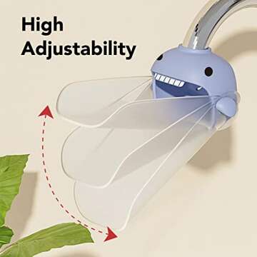 XPECIAL Faucet Extender for Toddlers and Kids, fits Sink spout tub for Kitchen and Bathroom. Promotes Hand Washing, Hygiene Awareness Independence. Cartoon Design w/Universal fits(Blue, Pink, 2PCS)