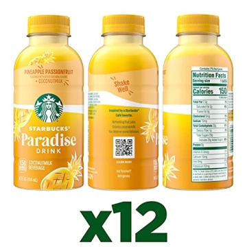 Starbucks Paradise Drink 12-Pack Coconut Milk 14oz