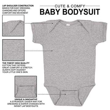 It's Your Day Clothing The Future Is Female Baby Bodysuit - Cute Feminist Girl Power Clothes Announcement Shower Gifts Heather Gray (12 Months)
