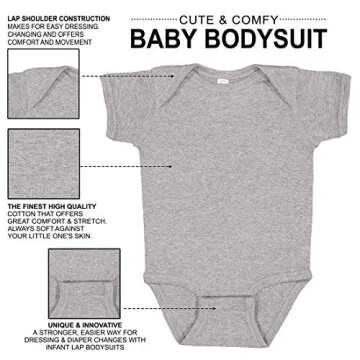 It's Your Day Clothing The Future Is Female Baby Bodysuit - Cute Feminist Girl Power Clothes Announcement Shower Gifts Heather Gray (12 Months)