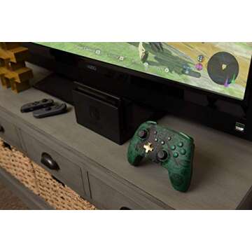 PowerA Enhanced Wireless Controller for Nintendo Switch - Link Silhouette