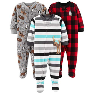 Carter's Baby Boys 3-Pack Fleece Pajamas - 18M, Flame Resistant