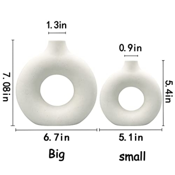 Modern Ceramic Vases Set of 2 for Stylish Home Decor