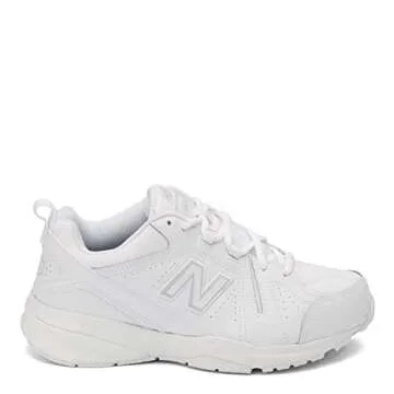 New Balance Men's 608 V5 Casual Comfort Cross Trainer, White/White, 18 Wide