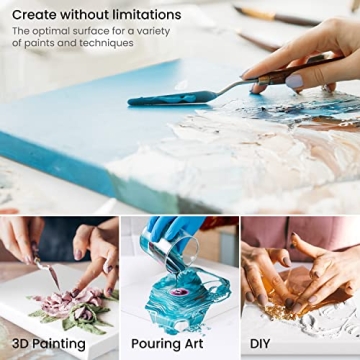 ARTEZA Stretched Canvas for Oil, Acrylic & Gouache Paints