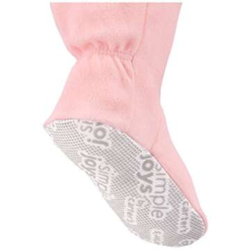 Simple Joys by Carter's Baby and Toddler Girls' 3-Pack Loose Fit Fleece Footed Pajamas