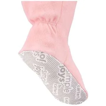 Simple Joys by Carter's Baby and Toddler Girls' 3-Pack Loose Fit Fleece Footed Pajamas