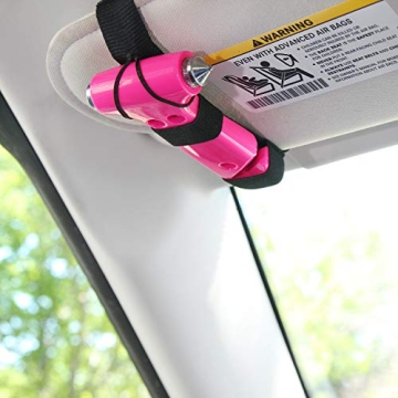 Pink Emergency Car Escape Hammer with Seat Belt Cutter