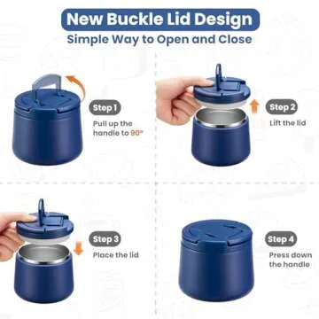 14oz Insulated Vacuum Food Jar for Kids - Leakproof Design